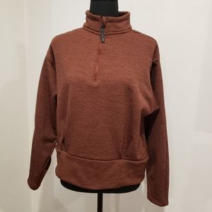 Athleta Funnel Neck Half Zip Sweatshirt Size Medium